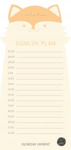 Tilkili Günlük Plan - Bloknot